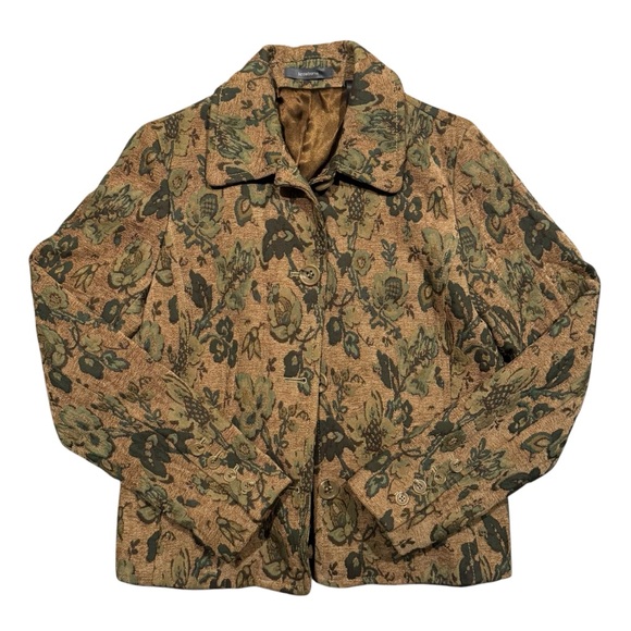 Liz Claiborne Jackets & Blazers - vintage liz claiborne floral tapestry jacket